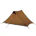 Tienda ultraligera para 2 personas para senderismo, camping, salvaje al refugio de senderismo al aire libre (2Person, Khaki)