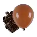 ZHIHUI 12pcs Retro Brown Balloons, Coffee Latex Balloons 10inch with 1pc Balloon Spare & 1pc Ribbon for Birthday Wedding Baby Shower Bride Shower Anniversaries & Celebrations Party Decorations