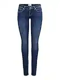 Only Onlcoral Life SL Skinny Rea285 Noos Pantaloni, Dark Blue Denim, 26W / 30L Donna