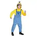 Disguise Kevin Minion Costume for Kids, Official Minions Rise of Gru Kevin Costume Outfit and Headpiece, Child Size Small (4-6)