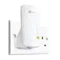 TP-Link AC750 Universal Dual Band Range Extender, Broadband/Wi-Fi Extender, Wi-Fi Booster/Hotspot with Ethernet Port, Plug and Play, Smart Signal Indicator, UK Plug (RE220) ,White