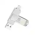 Certificato Apple MFi 128GB Chiavetta USB per iPhone Lightning PenDrive Per iPhone stick Memory USB iPhone Chiavetta Flash Drive iOS USB Memoria iPhone Backup Stick iPhone Foto Stick Pen Drive iPad