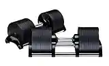 2x 32KG Adjustable Dumbbells Pair Solid Steel SilverBack Weight Set Affordable Dumbells Adjustable Weights Space Saver Dumbbells for Home 64KG (32KGx2)