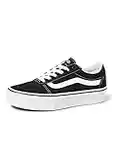 Vans Ward Platform, Zapatillas Mujer, Canvas Black White, 41 EU