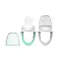 Dr. Brown's Fresh First Silicone Feeder, Mint & Grey, 2 Pack