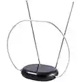 Philips Rabbit Ears Indoor TV Antenna, Dipoles and Circular Loop, Tabletop Antenna, Digital, Smart TV Compatible, HDTV Antenna, 4K 1080P VHF UHF, 5ft Coaxial Cable, Black, SDV8201B/27