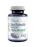 Hepatica Sägepalmen Extrakt 4:1 + Beta Sitosterol komplex 450mg 120 Vegane Kapseln, Laborgeprüft, Hochdosiert, Gluten und GVO frei