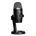 Logitech for Creators Blue Yeti Nano Premium USB Microphone for PC, Mac, Gaming, Recording, Streaming,Podcasting,Condenser Mic Blue VO!CE Effects, Cardioid&Omni, No-Latency Monitoring-Blackout