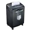 Bonsaii Heavy Duty Paper Shredder, 60-Minute 18 Sheets Cross Cut Office Credit Card Shredders for Industrial and Business Use, 23-Litre Pullout Bin with 4 Casters, Black (C149-C)