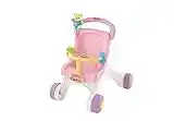 Fisher-Price Correpasillos con forma de silla de paseo con muñeca de peluche, juguete para bebés +1 año (Mattel HBB69), Exclusivo en Amazon