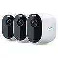 Arlo Essential Spotlight Camera - 3 Pack - Wireless Security, 1080p Video, Color Night Vision, 2 Way Audio, Wire-Free, Direct to WiFi No Hub Needed, Works with Alexa, White - VMC2330