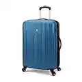 SWISSGEAR Chrome Medium Luggage - Hardside Expandable Spinner Luggage 24-Inch., Blue