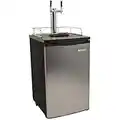 EdgeStar KC2000SSTWIN Full Size Stainless Steel Dual Tap Kegerator & Draft Beer Dispenser - Stainless Steel