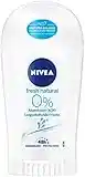 NIVEA Fresh Natural Deodorante stick (40 ml), deodorante stick senza alluminio (ACH) con fresco profumo floreale, deodorante con protezione 48 ore, nutre la pelle