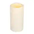 Everlasting Glow LED Indoor/Outdoor Candle, Timer, Bisque, 4.5" x 9"