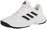 adidas Men's GameCourt 2 Tennis Shoe, White/Core Black/White, 12