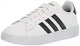 adidas Mens Grand Court 2.0 Training Shoes, White/Black/White, 8 US