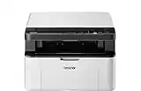 Brother DCP-1610W Mono Laser Printer - All-in-One, Wireless/USB 2.0, Compact, A4 Printer, Small Office/Home Printer, White