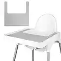 Set De Table Pour Chaise Haute IKEA - Durable - Propre Et Hygiénique - Convient Pour Les Enfants Et Bébés - Gris Clair