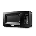 COMFEE' EM720CPL-PMB Countertop Microwave Oven with Sound On/Off, ECO Mode and Easy One-Touch Buttons, 0.7cu.ft, 700W, Black