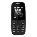 Nokia 105 - Téléphone portable débloqué GSM (Ecran 1,8 pouces, ROM 4Mo, Double SIM) Noir