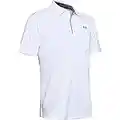 Under Armour Men's Tech Golf Polo , White (100)/Graphite , X-Large