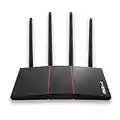 ASUS AX1800 WiFi 6 Router (RT-AX55) - Dual Band Gigabit Wireless Router, Speed & Value, Gaming & Streaming, AiMesh Compatible, Free Lifetime Internet Security, Parental Control, MU-MIMO, OFDMA