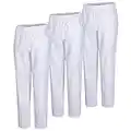 Misemiya - Pack 3 Pcs - Pantalon SANITAIRE Unisex - Uniformes MEDICALES Uniformes SANITAIRES Pantalon DE Travail - Réf 8312 * 3 pcs - Small, Blanc 21