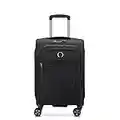 DELSEY PARIS - Helium Dlx - Valise Cabine Souple Extensible - 55x35x28 cm - 42 Litres - S - Noir