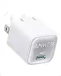 USB C GaN Charger 30W, Anker 511 Charger (Nano 3), PIQ 3.0 Foldable PPS Fast Charger for iPhone 14/14 Pro/14 Pro Max/13 Pro/13 Pro Max, Galaxy, iPad (Cable Not Included) - Aurora White