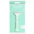 Gillette Venus Smooth Sensitive Lametta Donna, 1 Manico e 2 Lamette da 5 Lame per Rasoio Donna, Rasatura Veloce, Efficace e Profonda