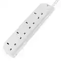 Belkin E-Series 4 Plug SurgeStrip Surge Protected Extension Lead - 1 m, White