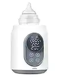 Nuliie Baby Bottle Warmer 6-in-1 with Digital LCD, Timer, Smart Temperature Control and Automatic Shut-Off, Food Warmer&Defrost BPA-Free Warmer for Breastmilk or Formula