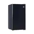 RCA RFR321-B-Black-COM RFR321 Single Mini Refrigerator-Freezer Compartment-Adjustable Thermostat Control-Reversible Doors-Ideal for for Dorm, Office, RV, Garage, Apartment-Black Cubic Feet, 3.2 CU.FT