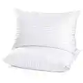 EIUE Hotel Collection Bed Pillows for Sleeping 2 Pack Queen Size，Pillows for Side and Back Sleepers,Super Soft Down Alternative Microfiber Filled Pillows,20 x 30 Inches
