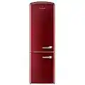 iio 12 Cu. Ft. Retro Refrigerator with Bottom Freezer (Bordeaux, Left Hinge)