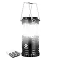 Etekcity CL10 Portable LED Camping Lantern Flashlight with 3 AA Batteries-Survival Light for Emergency, Hurricane