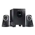 Logitech Z313 Système de Haut-Parleurs 2.1 avec Subwoofer, Son Riche, 50W en Puissance, Basses Puissantes, Entrée Audio 3,5 mm, Prise EU/France, PC/PS4/Xbox/TV/Smartphone/Tablette/Lecteur Noir