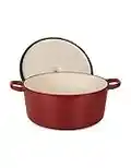 Cuisnart Dutch Oven - Enamelled Cast Iron - 4.4 qt - Red