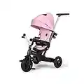 Kinderkraft Triciclo Evolutivo TWIPPER, Asiento Giratorio 360 Grados, 9 Meses a 5 Años, Rosa