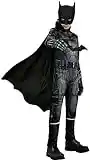 Party City Batman Costume for Boys, The Batman, Includes Cape, Belt, and Mask, Small