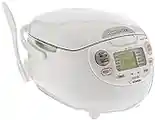 Zojirushi NS-ZCC10 Neuro Fuzzy Cooker, 5.5-Cup uncooked rice / 1L, White