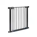 Safety 1st Easy Close Metal Gate, Pressure Fit Safety Gate, Baby Gate for Stairs and Doors, for Widths 73 to 80 cm, extendable up to 108 cm with extensions sold separately, Metal Black