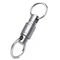 Autuveen Titanium Quick Release Keychain,Detachable Key Ring Pull Apart Keychain,Key Holder Accessory for Bag/Purse/Belt