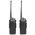 Retevis RT29 Talkie Walkie, Portable Radios Bidirectionnelles, VHF IP67 Imperméable, 3200mAh Batteries, Alarme, Longue Portée Talkie Walkie pour Adultes Chantiers de Construction(Noir, 2Pcs)