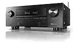 Denon AVR-X2600H 4K UHD AV Receiver | 2019 Model | 7.2 Channel, 95W Each | New Dolby Atmos Height Virtualization, Dual Subwoofer Outputs | 8 HDMI Inputs, 2 Outputs with eARC | AirPlay 2, Alexa & HEOS