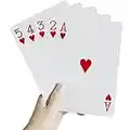 Jumbo Giant Playing Card Deck - 5x7 Inch Large Poker for Seniors Super Big Game Card Set Oversize Bridge Cards Huge Magic Poker for Family Party Fun Suitable