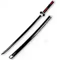 SHASHAYA Demon Slayer Spada Samurai in Bambù Spada Katana Spada, 75 cm, Fatto a mano Katana Anime Cosplay Props, Bamboo Blade Toys per bambini, Ragazzi Ragazze Regalo Festa Favore