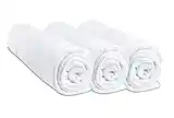 Lot de 3 Draps Housse 40x80 cm Extensible pour 40x90 Couffin Berceau Nacelle 40 x 80 | 100% Coton | Blanc | Respirant | Sommeil sain | Marque Easy Dort | Certifié Label Oeko Tex | Fabriqué en Europe