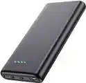 QTshine Power Bank 36800mAh, Ricarica Rapida PD 3.0A Caricatore Portatile con 4 Uscite & 2 Ingresso, Alta Capacità Powerbank Batteria Esterna con 4 LEDs per iPhone Huawei Samsung Galaxy Xiaomi ecc